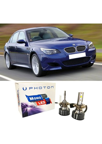 Bmw E60 LED Xenon Kısa Far Ampulü H7 Mono Yeni Seri Beyaz