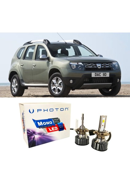 Dacia Duster 1 LED Xenon Uzun Far Ampulü H1 Mono Yeni Seri Beyaz 2010-2018