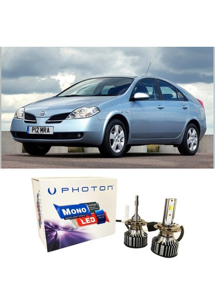Nissan Primera LED Xenon Kısa Far Ampulü H7 Mono Yeni Seri Beyaz 2003+