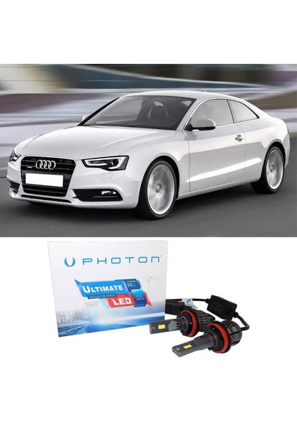 Audi A5 B8 LED Xenon Sis Farı Ampulü H11 Ultimate Yeni Seri Beyaz 2007-2014