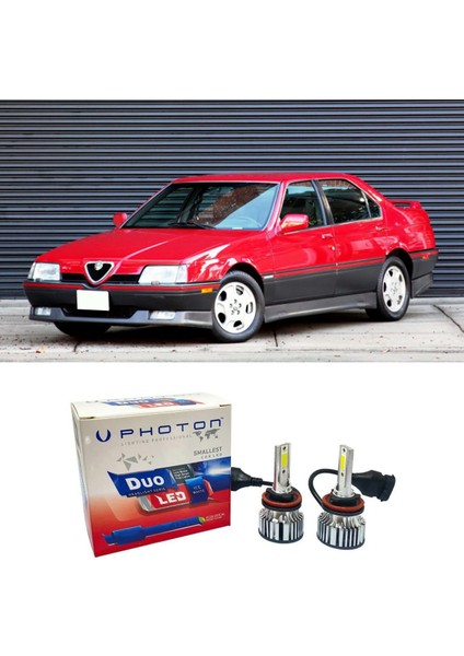 Alfa Romeo 164 LED Xenon Kısa Far Ampulü H1 Duo Yeni Seri Beyaz