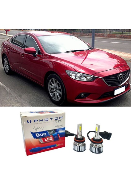 Mazda 6 LED Xenon Kısa Far Ampulü H7 Duo Yeni Seri Beyaz