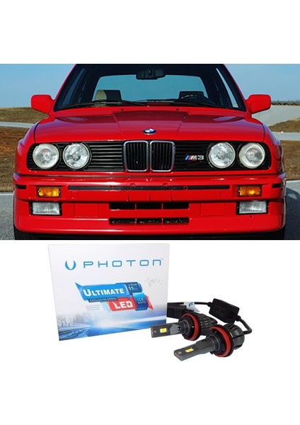 Bmw E30 LED Xenon Uzun Far Ampulü H1 Ultimate Yeni Seri Beyaz