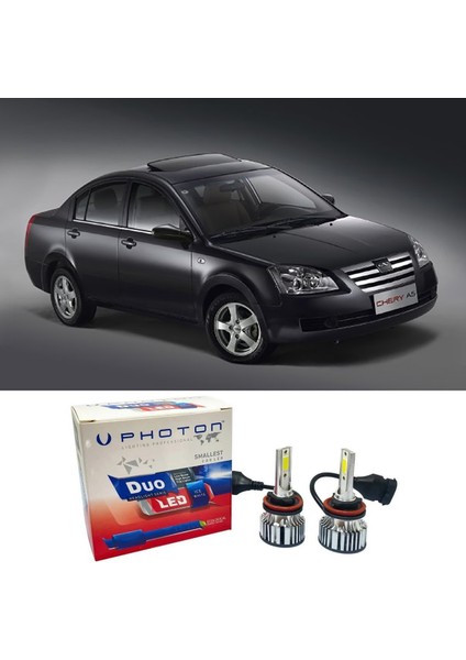 Chery Alia LED Xenon Uzun Far Ampulü H1 Duo Yeni Seri Beyaz