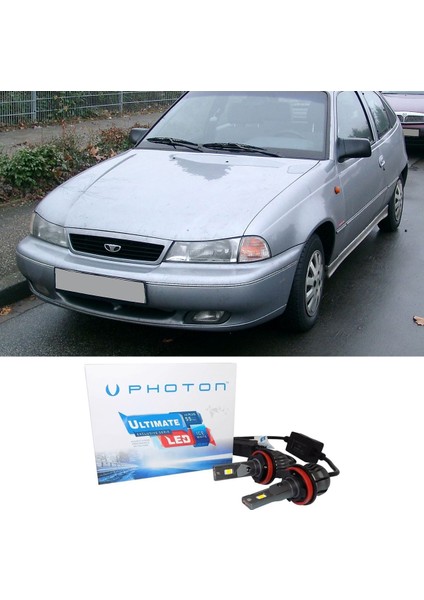 Daewo Nexia LED Xenon Uzun + Kısa Far Ampulü H4 Ultimate Yeni Seri Beyaz