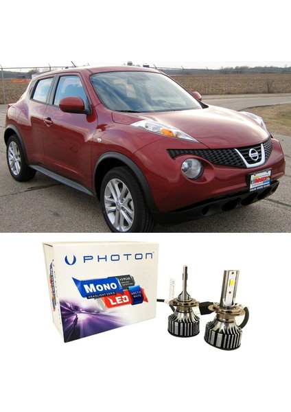 Nissan Juke LED Xenon Uzun + Kısa Far Ampulü H4 Mono Yeni Seri Beyaz 2010-2014