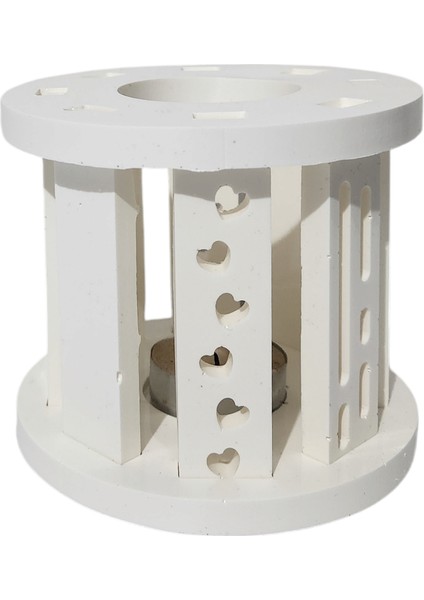 Beyaz Zerafet Tealıght Şamdan Seti - Küçük ( Kırılmaz ) fırsatları