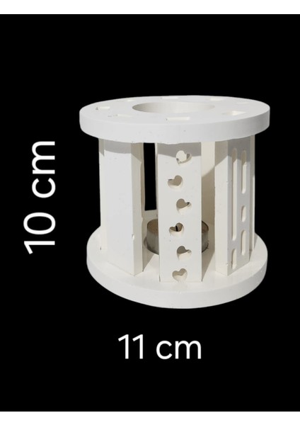 Beyaz Zerafet Tealıght Şamdan Seti - Küçük ( Kırılmaz ) indirimleri