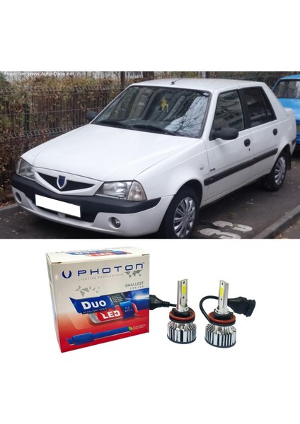 Dacia Solenza Sis LED Xenon Kısa Far Ampulü H11 Duo Yeni Seri Beyaz