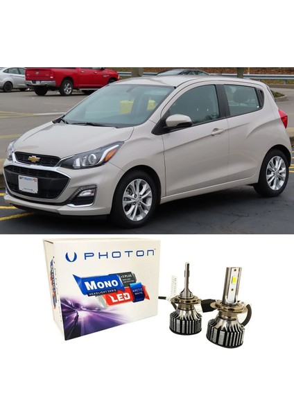 Chevrolet Spark LED Xenon Uzun + Kısa Far Ampulü H4 Mono Yeni Seri Beyaz