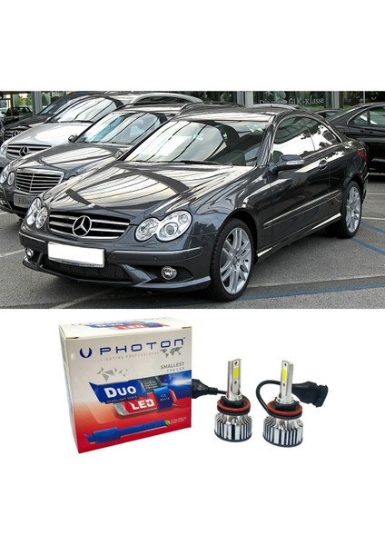 Mercedes Clk C209 LED Xenon Uzun Far Ampulü H7 Duo Yeni Seri Beyaz