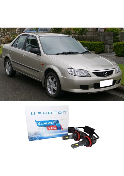 Mazda 323 LED Xenon Uzun + Kısa Far Ampulü H4 Ultimate Yeni Seri Beyaz