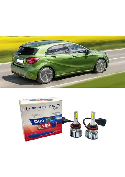 Mercedes A180 LED Xenon Kısa Far Ampulü H7 Duo Yeni Seri Beyaz 2012-2018
