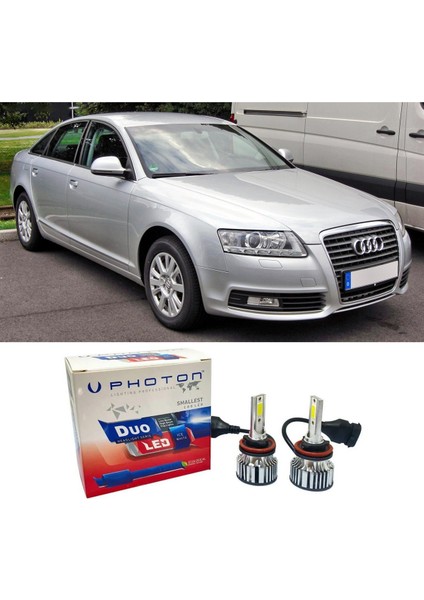 Audi A6 C6 LED Xenon Kısa Far Ampulü H7 Duo Yeni Seri Beyaz 2004-2011