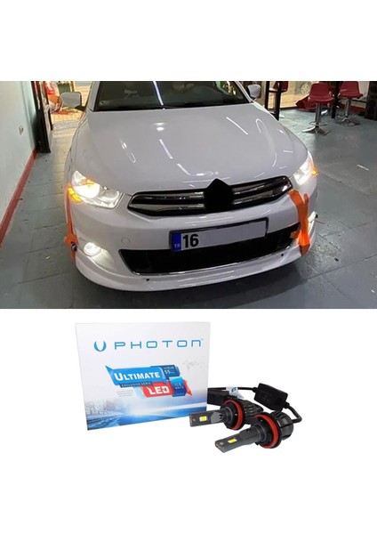 Citroen C Elysee LED Xenon Uzun Far Ampulü H1 Ultimate Yeni Seri Beyaz 2012-2023
