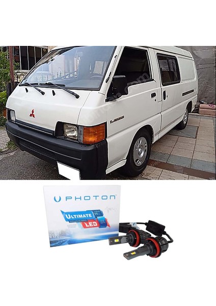 Mitsubishi L300 LED Xenon Uzun + Kısa Far Ampulü H4 Ultimate Yeni Seri Beyaz 1989-2012