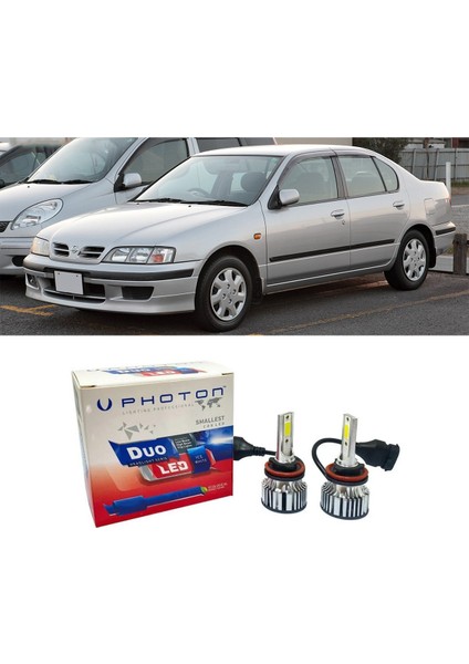 Nissan Primera LED Xenon Kısa Far Ampulü H1 Duo Yeni Seri Beyaz 1990-1999