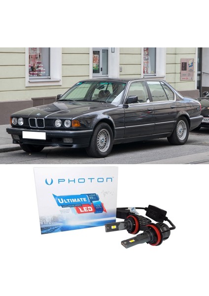 Bmw E32 LED Xenon Kısa Far Ampulü H1 Ultimate Yeni Seri Beyaz