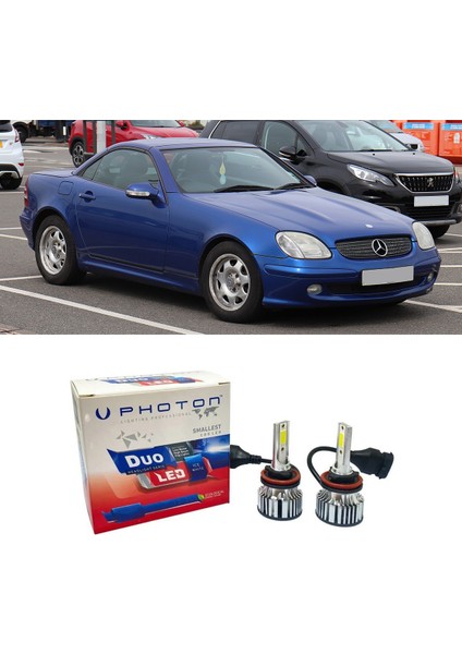 Mercedes Slk R170/R171 LED Xenon Kısa Far Ampulü H7 Duo Yeni Seri Beyaz