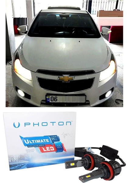 Chevrolet Cruze LED Xenon Uzun + Kısa Far Ampulü H4 Ultimate Yeni Seri Beyaz