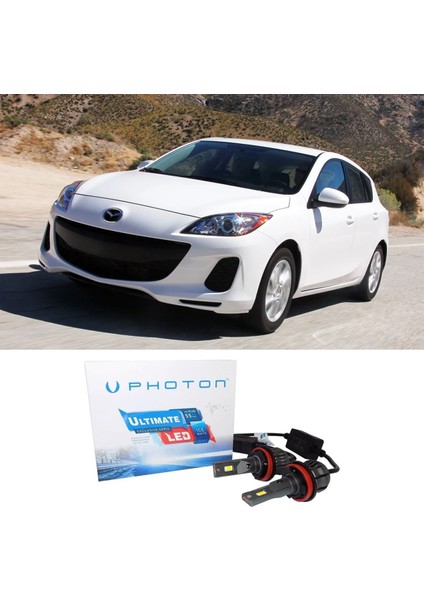 Mazda 3 LED Xenon Kısa Far Ampulü H11 Ultimate Yeni Seri Beyaz 2009-2013