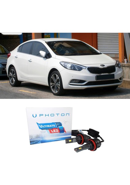 Kia Cerato LED Xenon Uzun + Kısa Far Ampulü H4 Ultimate Yeni Seri Beyaz 2003-2012