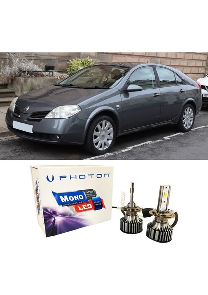 Nissan Primera LED Xenon Uzun Far Ampulü H1 Mono Yeni Seri Beyaz 2000-2003