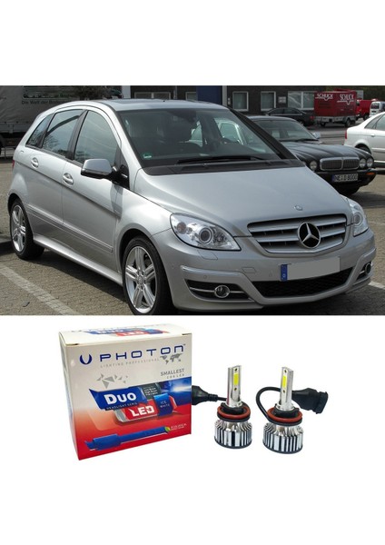 Mercedes B W245 LED Xenon Uzun Far Ampulü H7 Duo Yeni Seri Beyaz