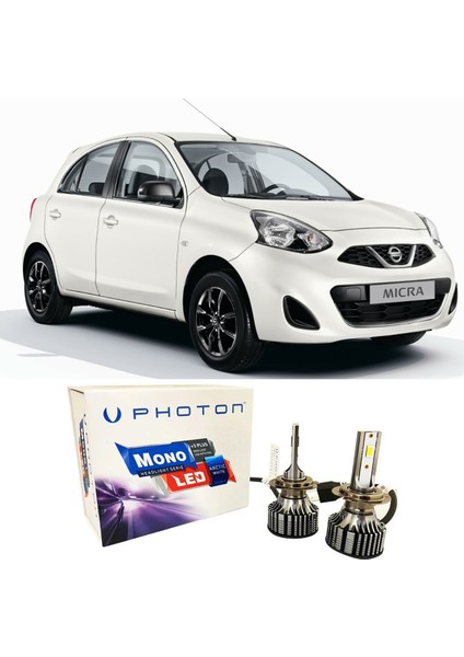 Nissan Micra LED Xenon Sis Far Ampulü H11 Mono Yeni Seri Beyaz 2010-2017