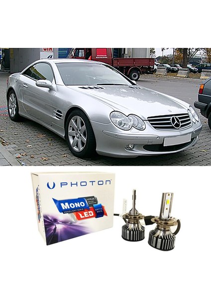 Mercedes Sl R230 LED Xenon Kısa Far Ampulü H7 Mono Yeni Seri Beyaz