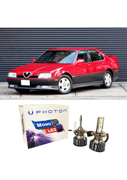 Alfa Romeo 164 LED Xenon Kısa Far Ampulü H1 Mono Yeni Seri Beyaz