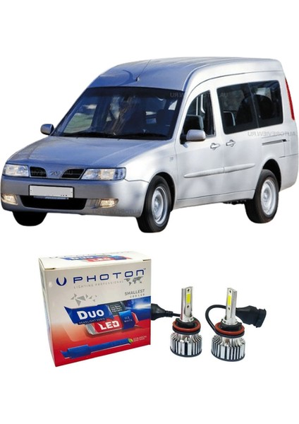 Chery Taxim LED Xenon Kısa Far Ampulü H7 Duo Yeni Seri Beyaz