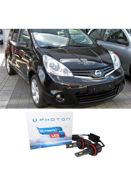 Nissan Note LED Xenon Uzun + Kısa Far Ampulü H4 Ultimate Yeni Seri Beyaz 2006-2012