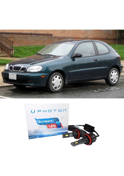 Daewo Lanos LED Xenon Uzun + Kısa Far Ampulü H4 Ultimate Yeni Seri Beyaz