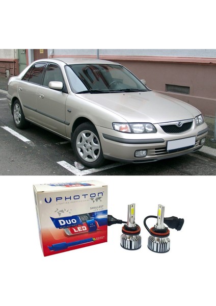 Mazda 626 LED Xenon Uzun Far Ampulü H1 Duo Yeni Seri Beyaz