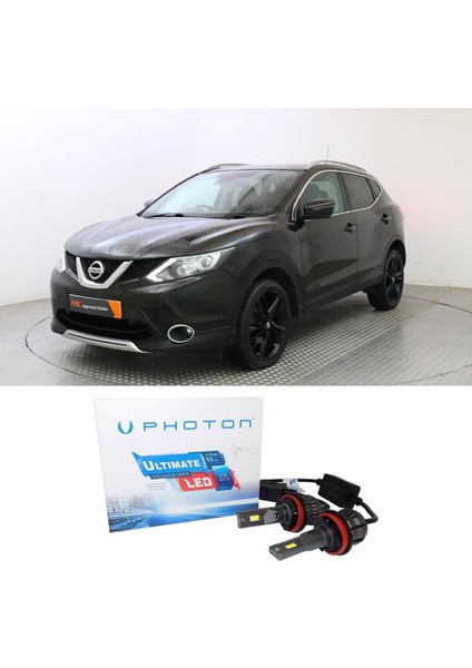 Nissan Qashqai J11 LED Xenon Sis Far Ampulü H8 Ultimate Yeni Seri Beyaz 2014+