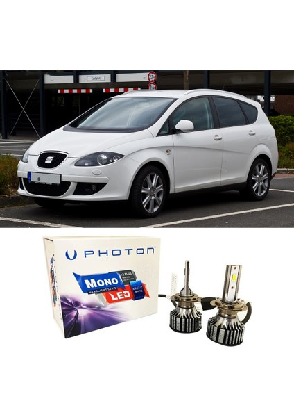Seat Altea LED Xenon Kısa Far Ampulü H7 Mono Yeni Seri Beyaz 2004+