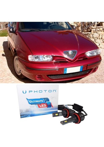 Alfa Romeo 146 LED Xenon Kısa Far Ampulü H1 Ultimate Yeni Seri Beyaz