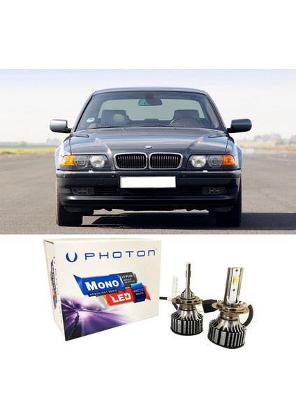 Bmw E38 LED Xenon Uzun Far Ampulü Hb3 Mono Yeni Seri Beyaz 1998-2001