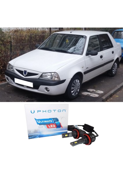 Dacia Solenza Uzun + Kısa LED Xenon Kısa Far Ampulü H4 Ultimate Yeni Seri Beyaz