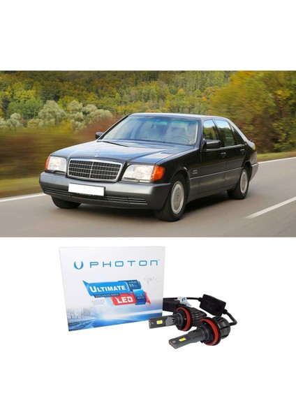 Mercedes S W140 LED Xenon Uzun Far Ampulü H1 Ultimate Yeni Seri Beyaz 1993-1998
