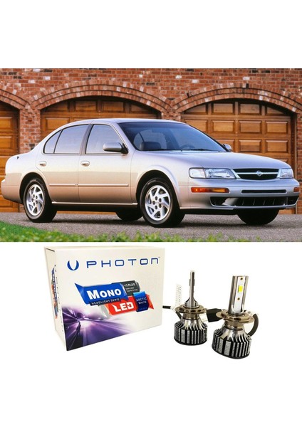 Nissan Maxima Qx LED Xenon Uzun + Kısa Far Ampulü H4 Mono Yeni Seri Beyaz