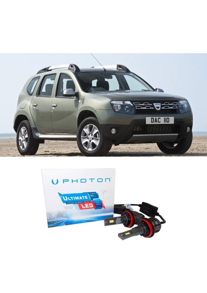 Dacia Duster 1 LED Xenon Uzun Far Ampulü H1 Ultimate Yeni Seri Beyaz 2010-2018