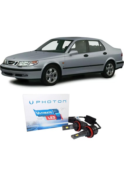 Saab 9-5 LED Xenon Kısa Far Ampulü H1 Ultimate Yeni Seri Beyaz 1997-2001