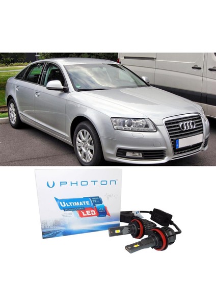 Audi A6 C6 LED Xenon Uzun Far Ampulü H1 Ultimate Yeni Seri Beyaz 2004-2011