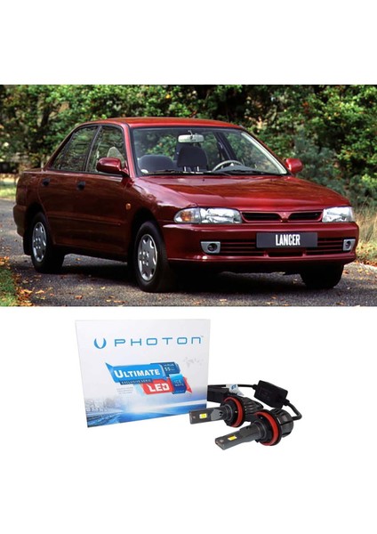 Mitsubishi Lancer LED Xenon Uzun + Kısa Far Ampulü H4 Ultimate Yeni Seri Beyaz 1993-1996