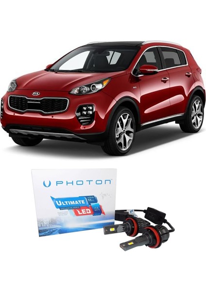 Kia Sportage LED Xenon Uzun Far Ampulü H1 Ultimate Yeni Seri Beyaz 2009-2016