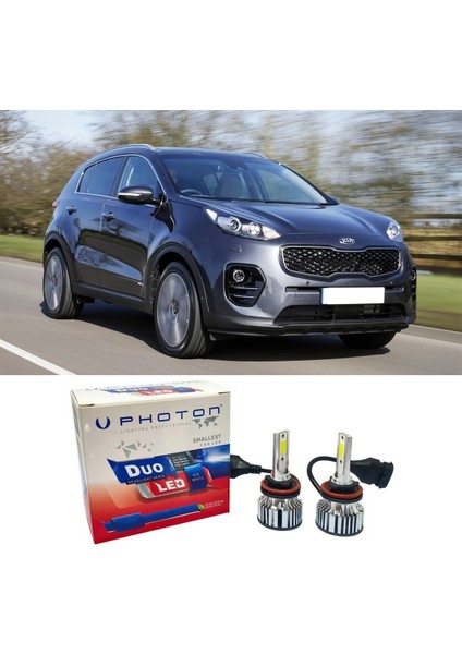 Kia Sportage LED Xenon Uzun Far Ampulü Hb3 Duo Yeni Seri Beyaz 2017+