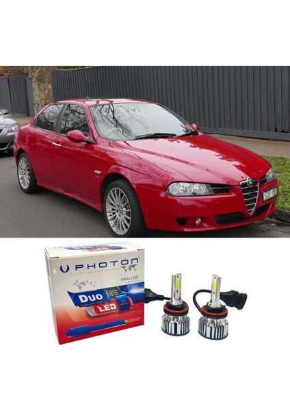 Alfa Romeo 156 LED Xenon Uzun Far Ampulü H1 Duo Yeni Seri Beyaz