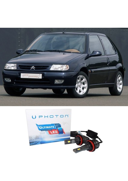 Citroen Saxo LED Xenon Uzun + Kısa Far Ampulü H4 Ultimate Yeni Seri Beyaz